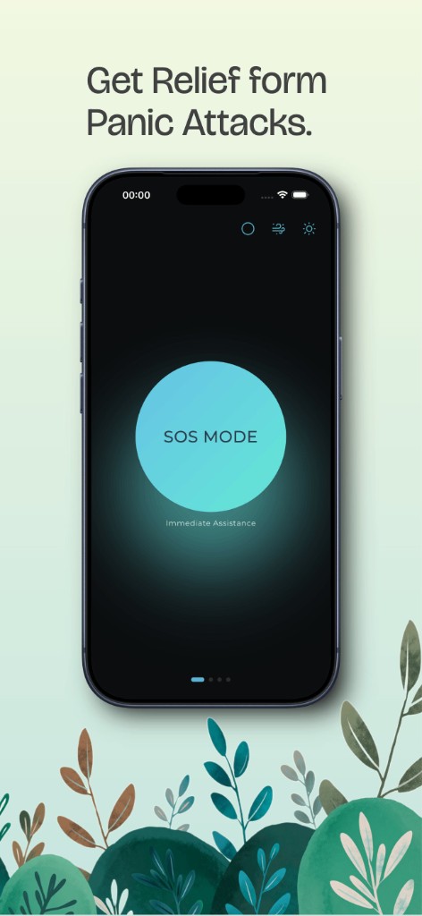 Cathexis SOS Mode—immediate assistance during panic