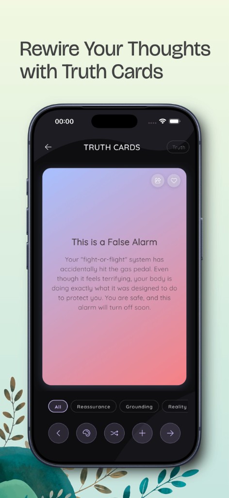 Truth Cards—rewire anxious thoughts with reassurance